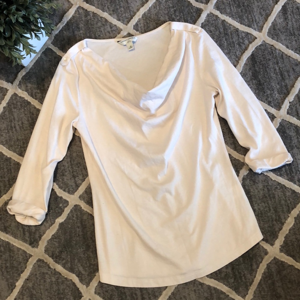 NWOT tan Banana Republic top PS